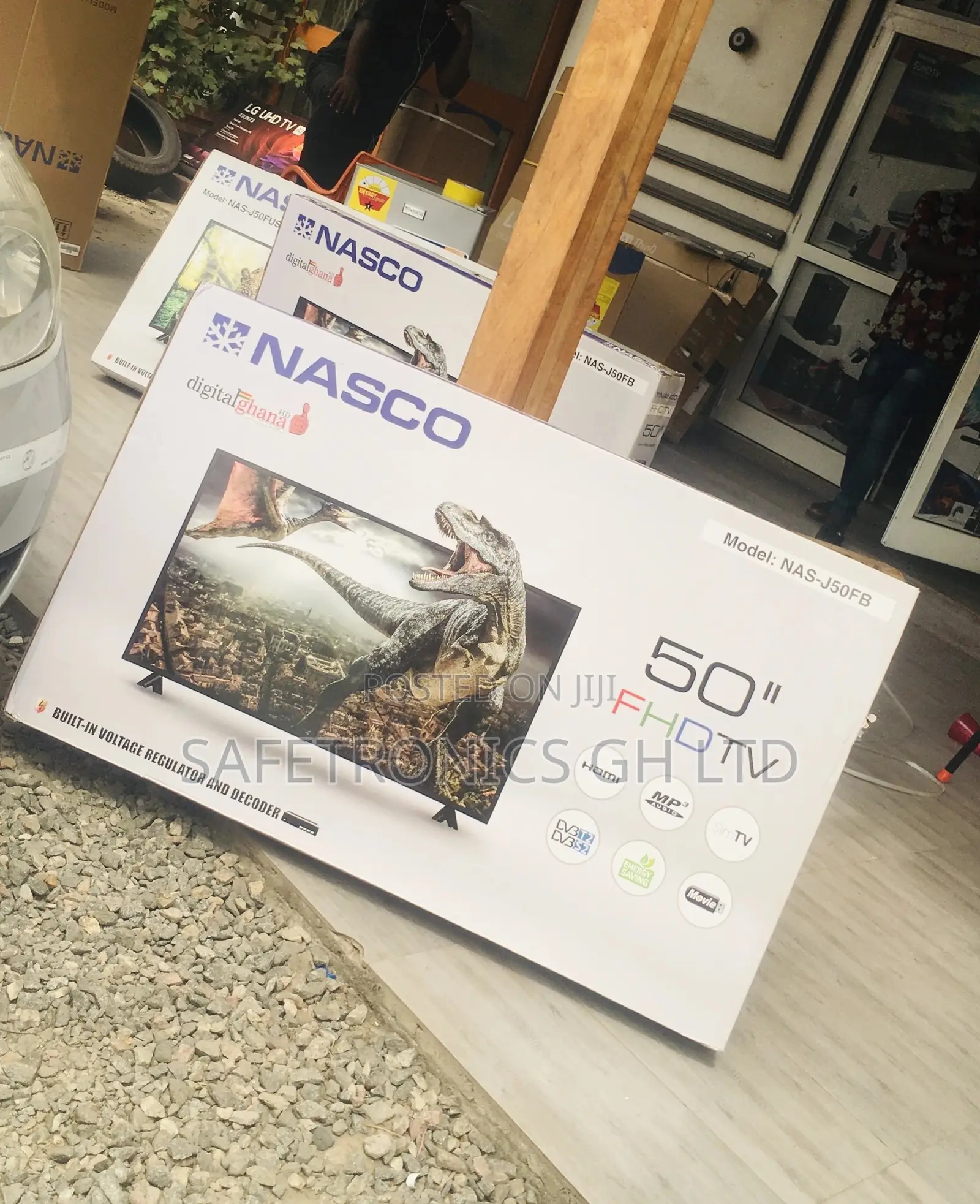 50 Inches Glossy Led Nasco Digital Black Electric Full HD Tv