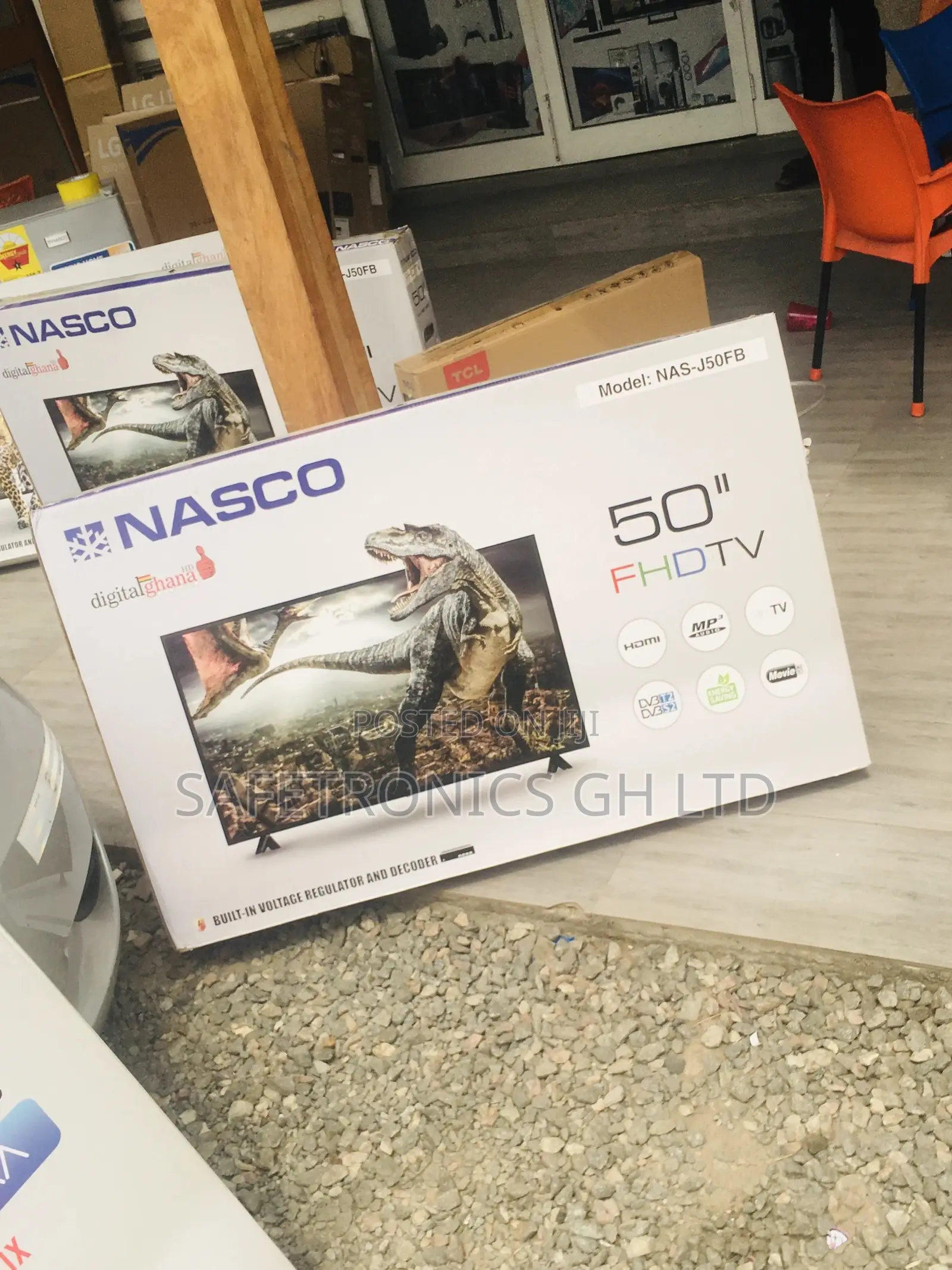 Full HD Nasco Electric 50 Inches Glossy Led Black Digital Tv