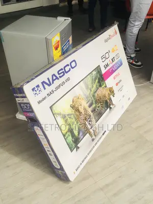 50 Inches Glossy Led Smart Black Electric Nasco Tv
