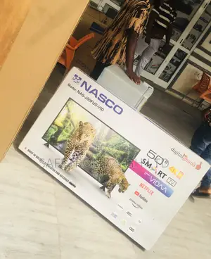 Led Glossy Nasco 50 Inches Smart Black Electric Tv