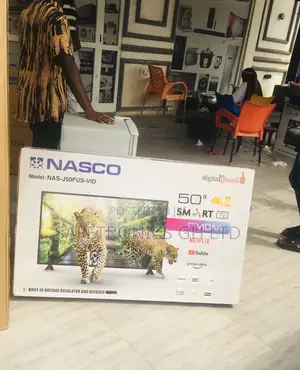 Nasco 50 Inches Smart Black Electric Glossy Led Tv