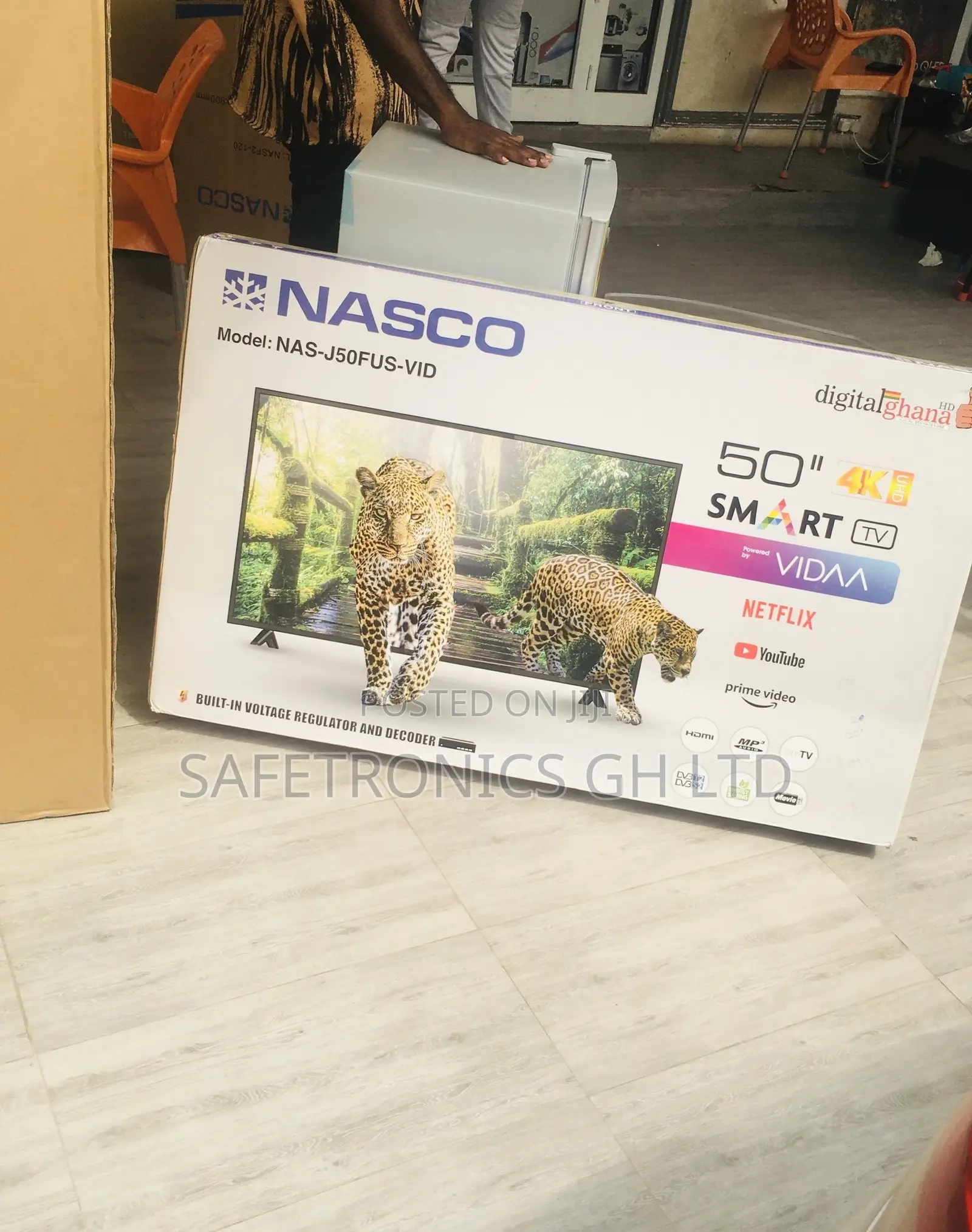 50 Inches Nasco Smart Led Glossy Electric Black Tv