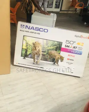 50 Inches Nasco Smart Led Glossy Electric Black Tv