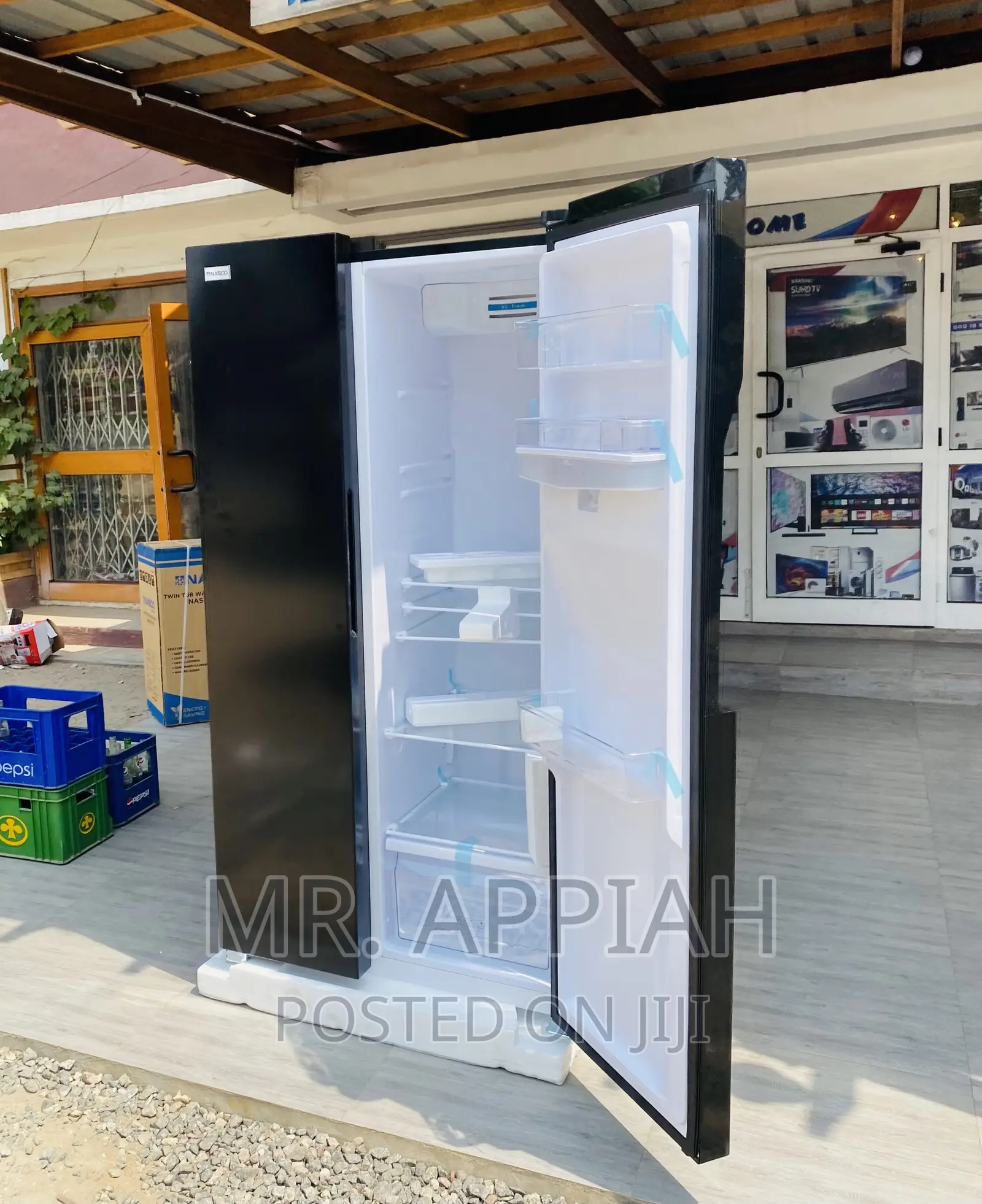 Text Us for Nasco Nassb2-64s 2 Door Electric Fridge,Black