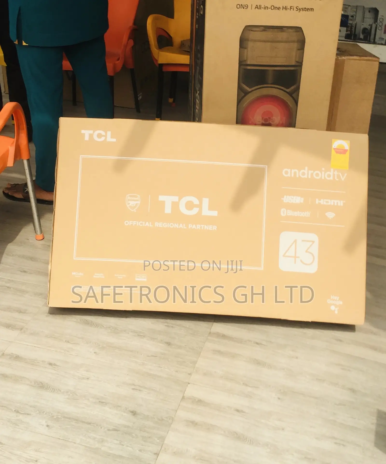 TCL Led Black Glossy P635 Electric Smart 43 Inches Tv