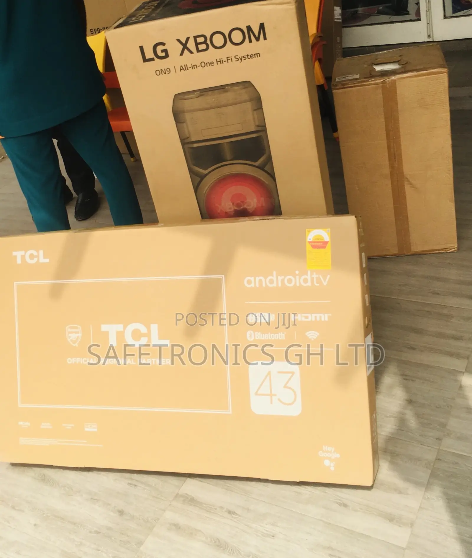 Smart Black TCL 43 Inches Glossy Led P635 Electric Tv