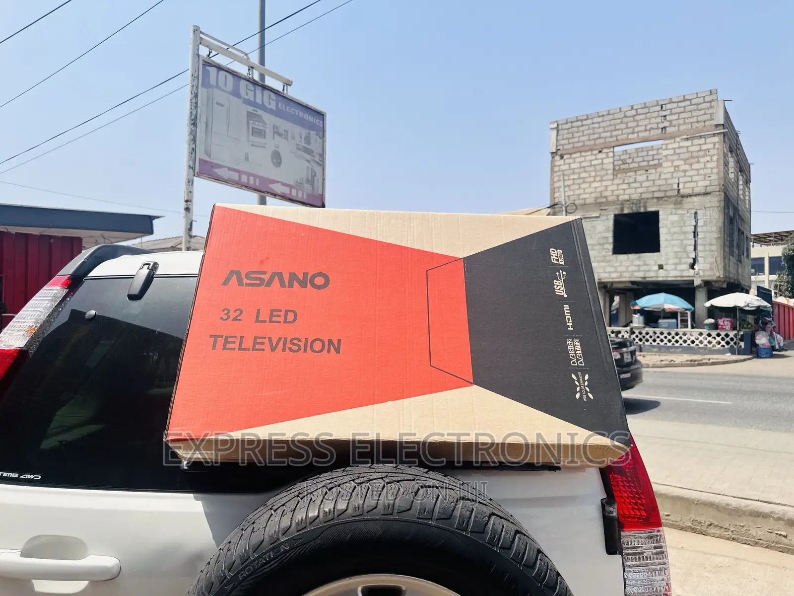 Smart Glossy Slim Sleek Asano 32”FHD Satellite Digital