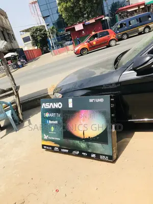 50 Inches Glossy Led Asano Electric Black Smart Tv