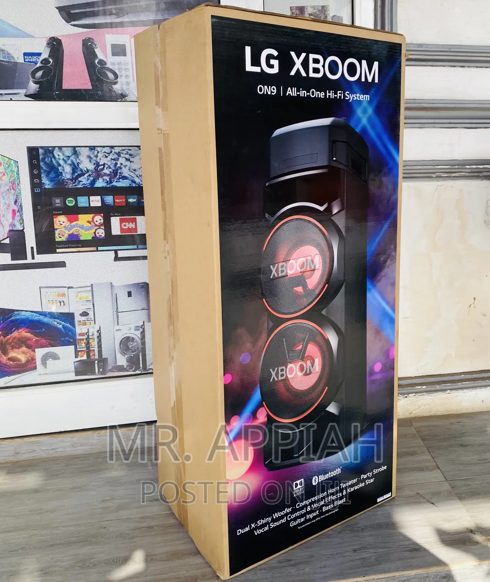 High Quality LG ON9 Bluetooth Portable Speaker,Black.