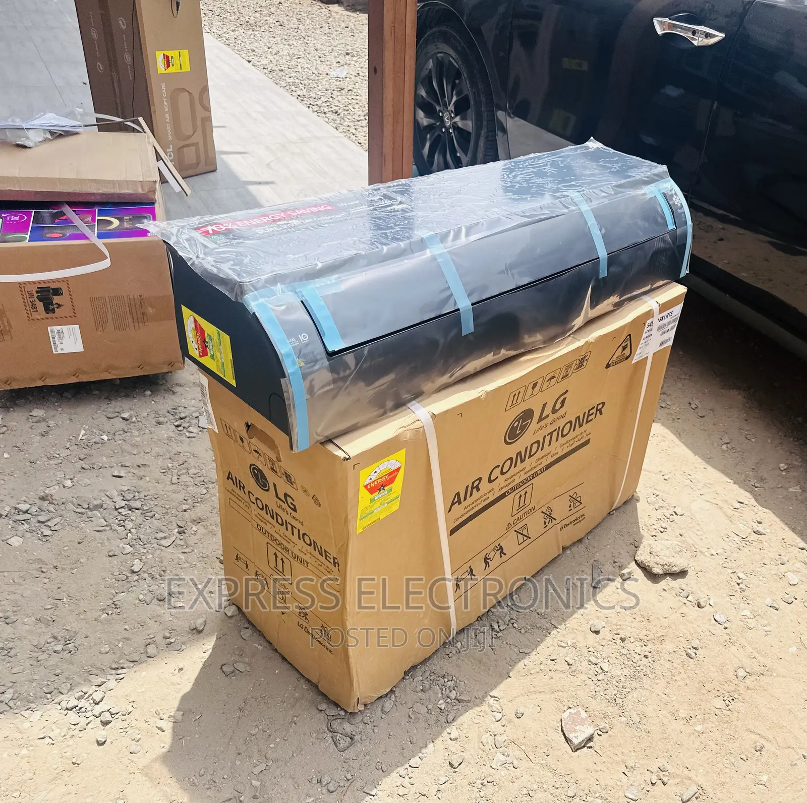 Extremely Cool Lg Split Dual Inverter Artcool 2hp AC Black.