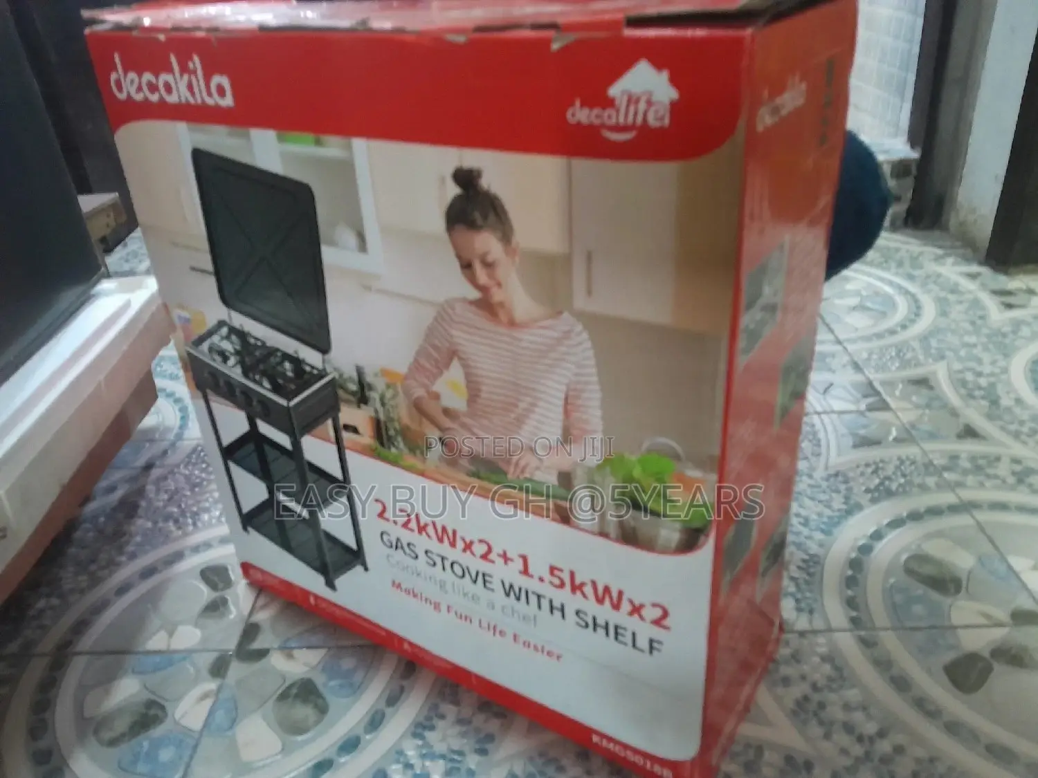 Decakila Gas Stove With Shelf