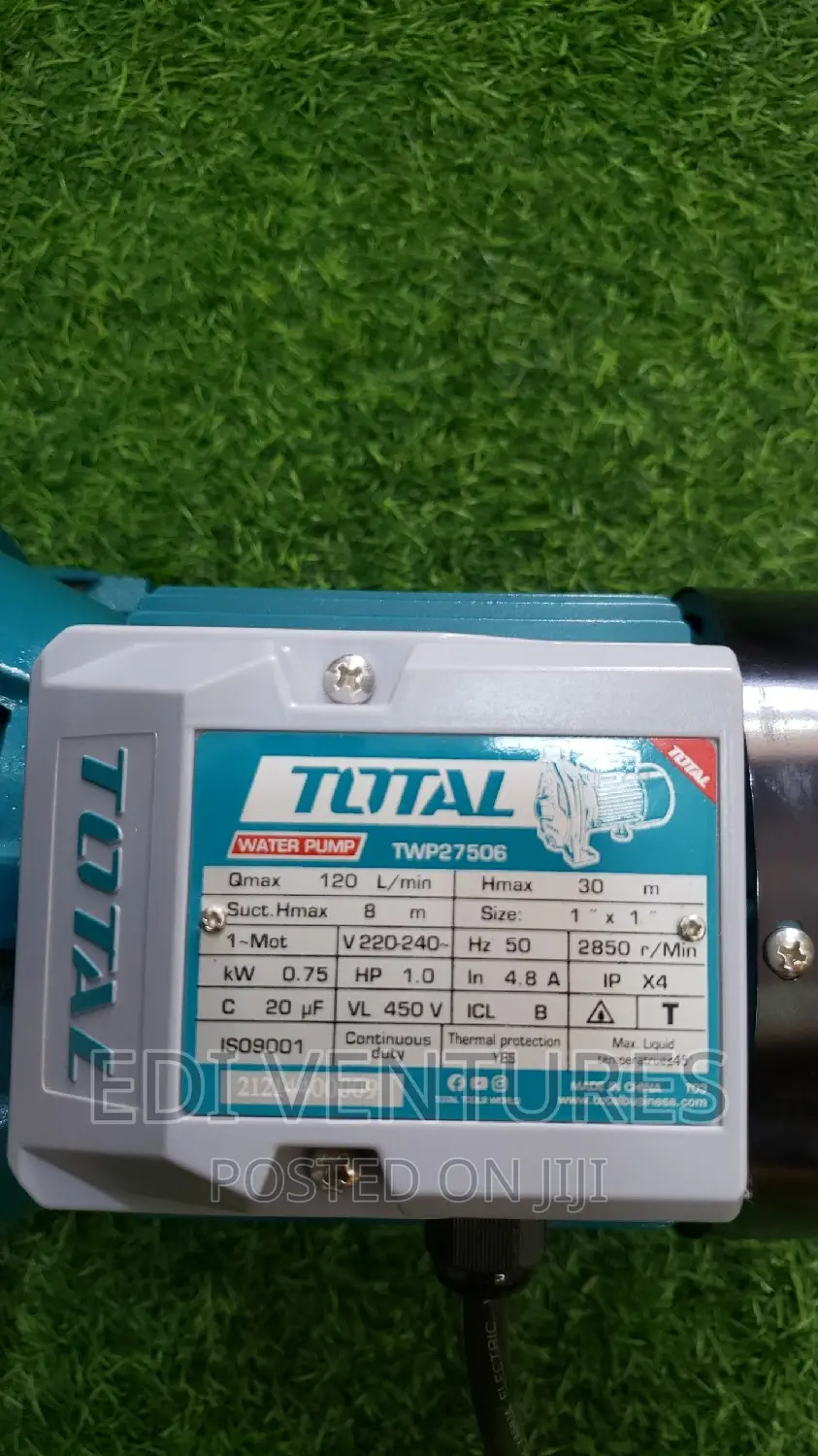Total 1hp Centrifugal Water Pump Without Booster