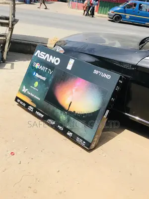 Asano 50 Inches Glossy Led Smart Electric Black UHD Tv