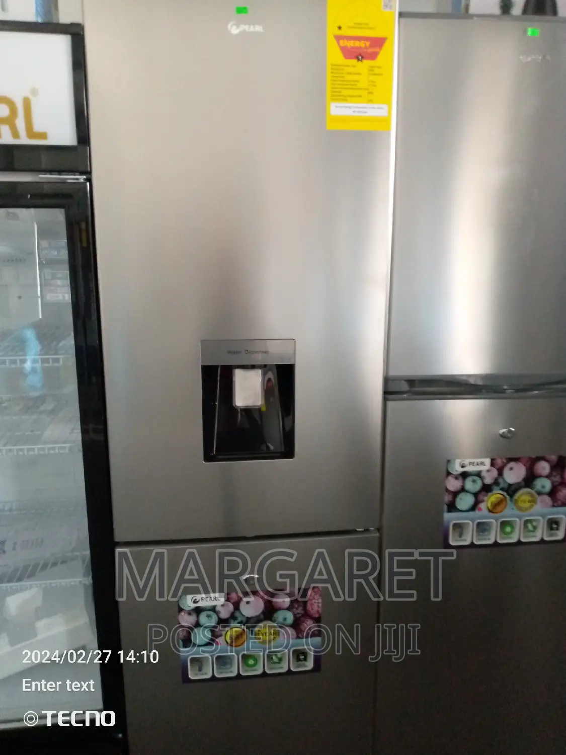 Pearl Pf 334bwd-2b Double Door Fridge