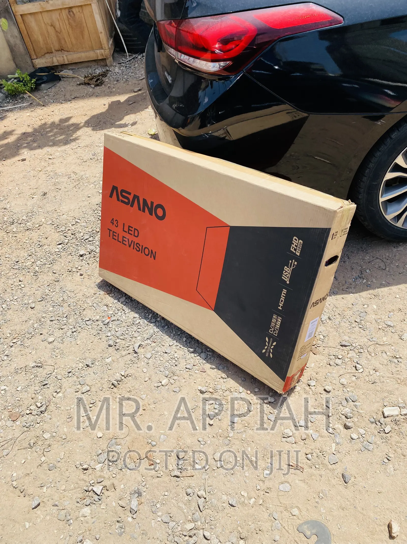 Original Asano 43 Inch Digital Satellite Electric Tv,Black.