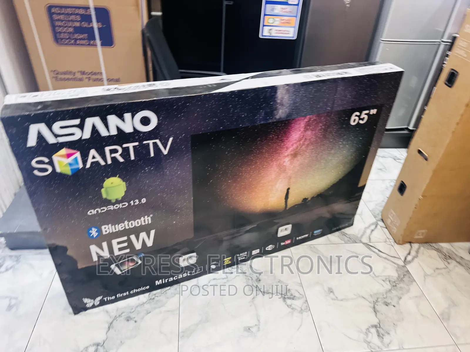 High Quality Asano 65”Uhd Smart Glossy Led Screen