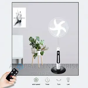 Solar and Electricity Rechargebale Fan