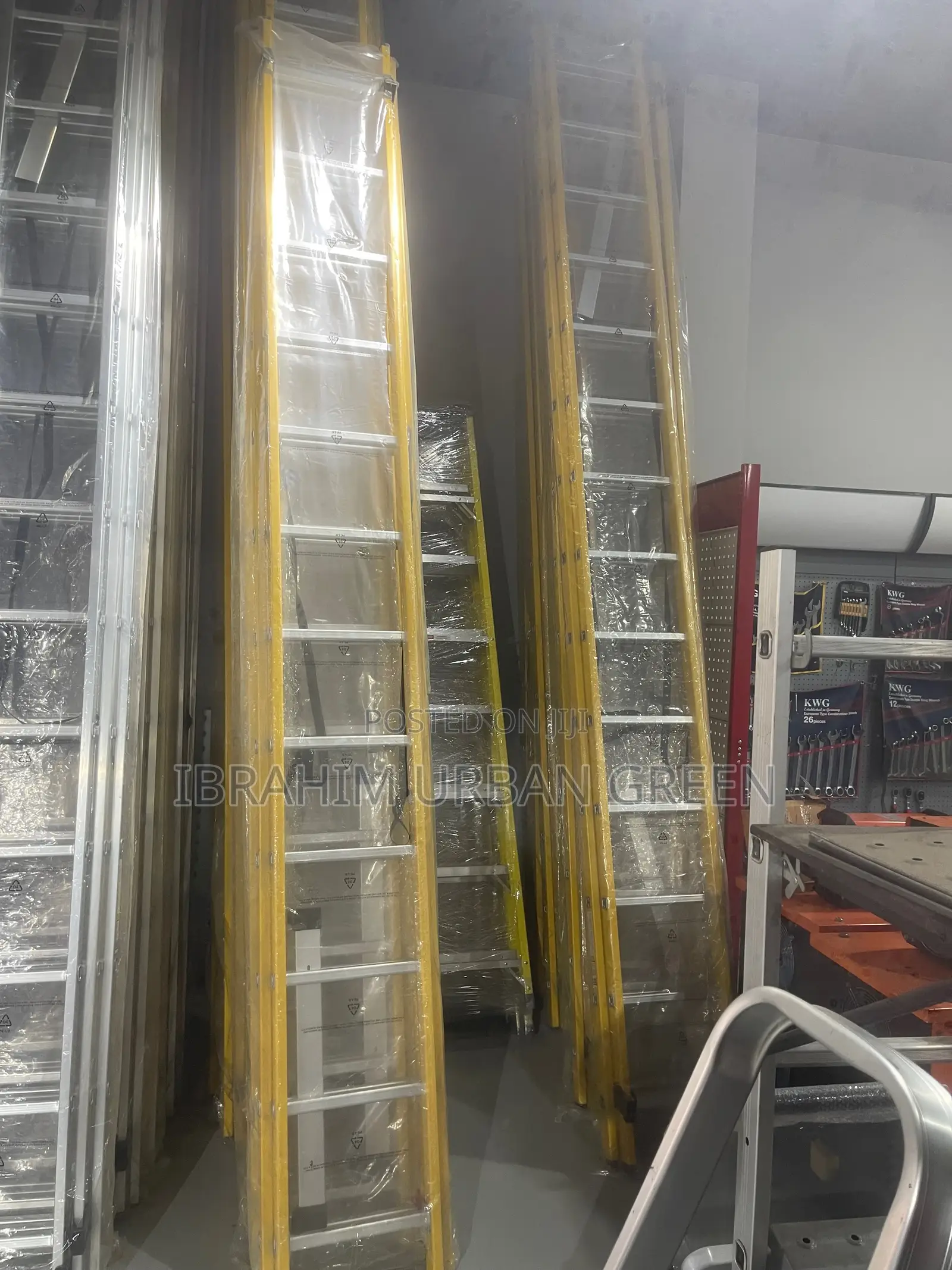 Fiberglass Extension/Dual Straight Ladder