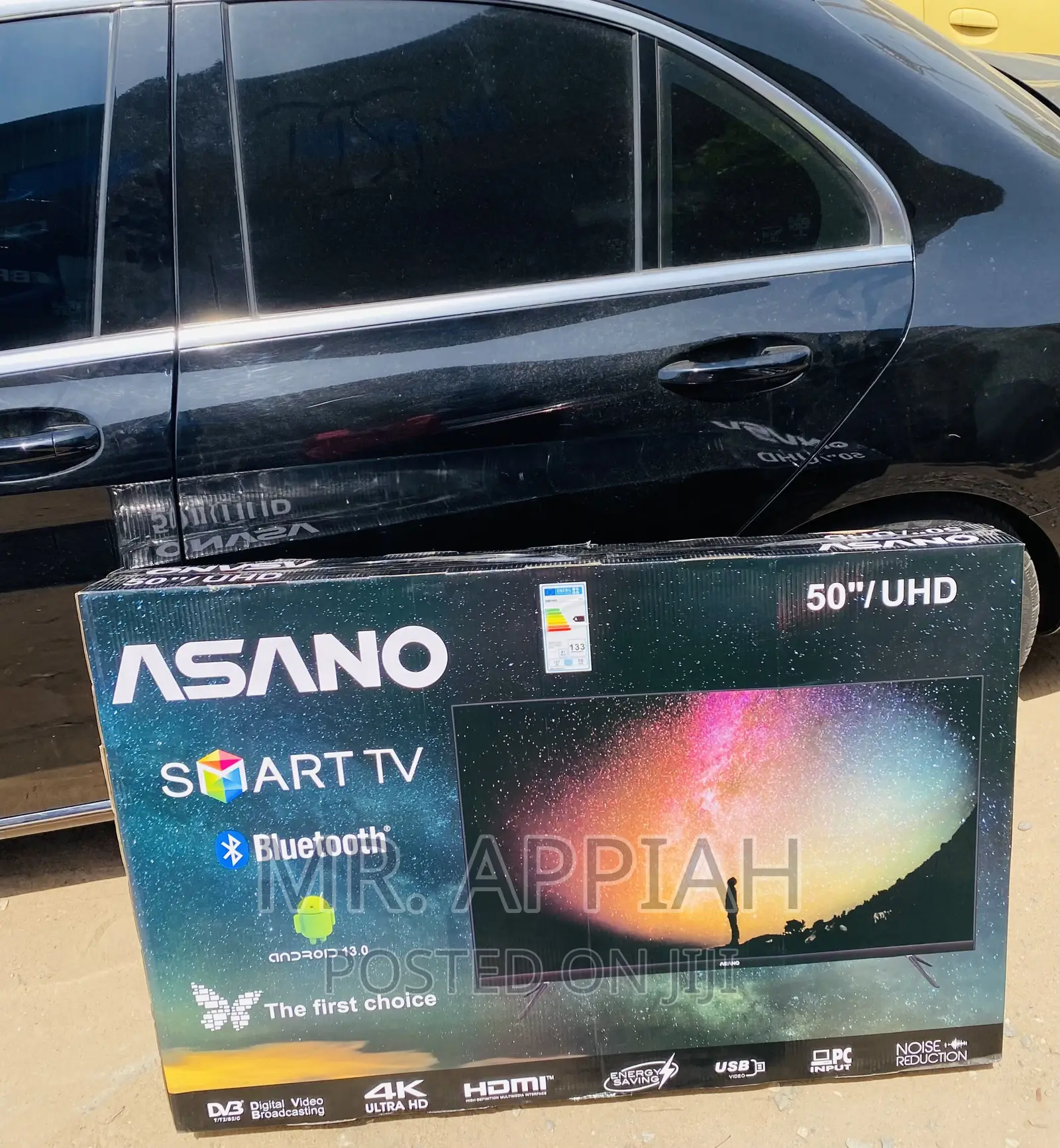 Shop Classic Asano 50” Ultra Hd Smart Electric Tv,Black.