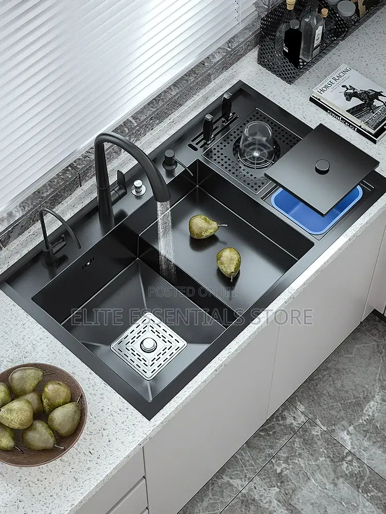 Luxury Multifunctional Smart Sink With Bin and Knife Holder