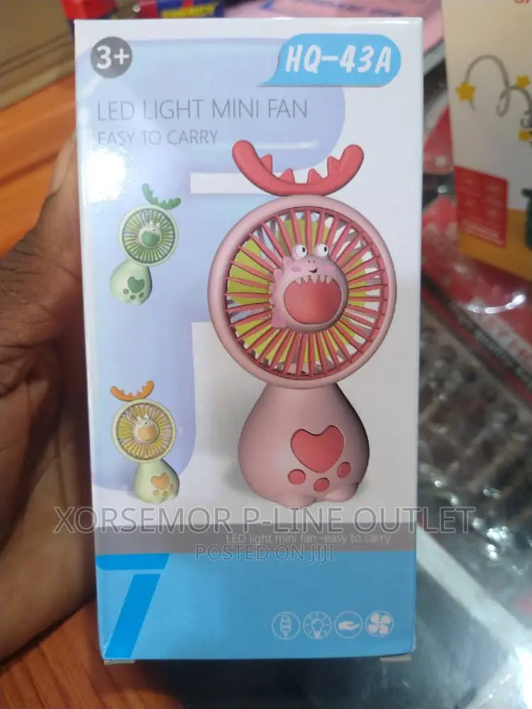 Portable Hand Fan With Led Light
