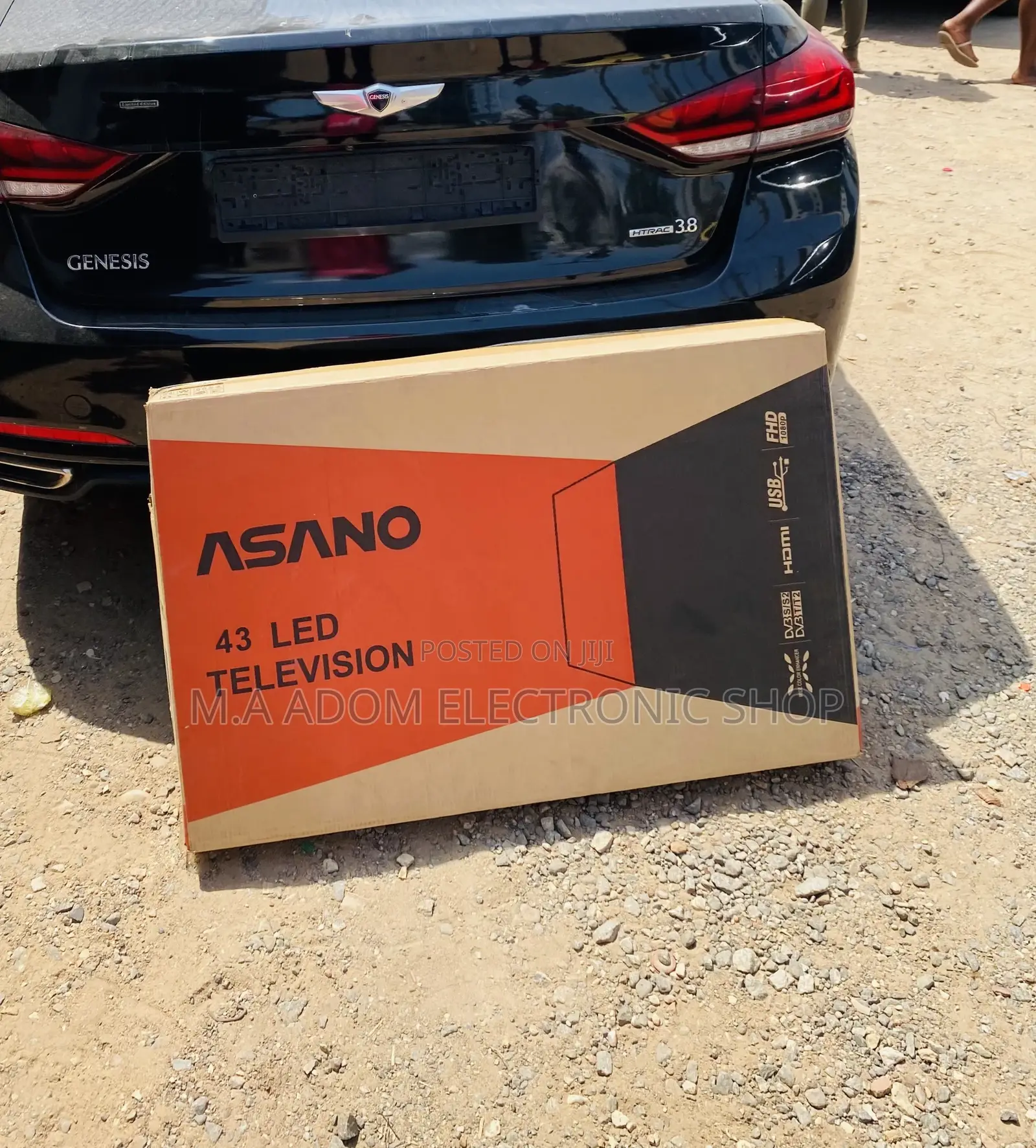 Energy Saving Asano 43 Inch Digital Satellite Led Tv,Black