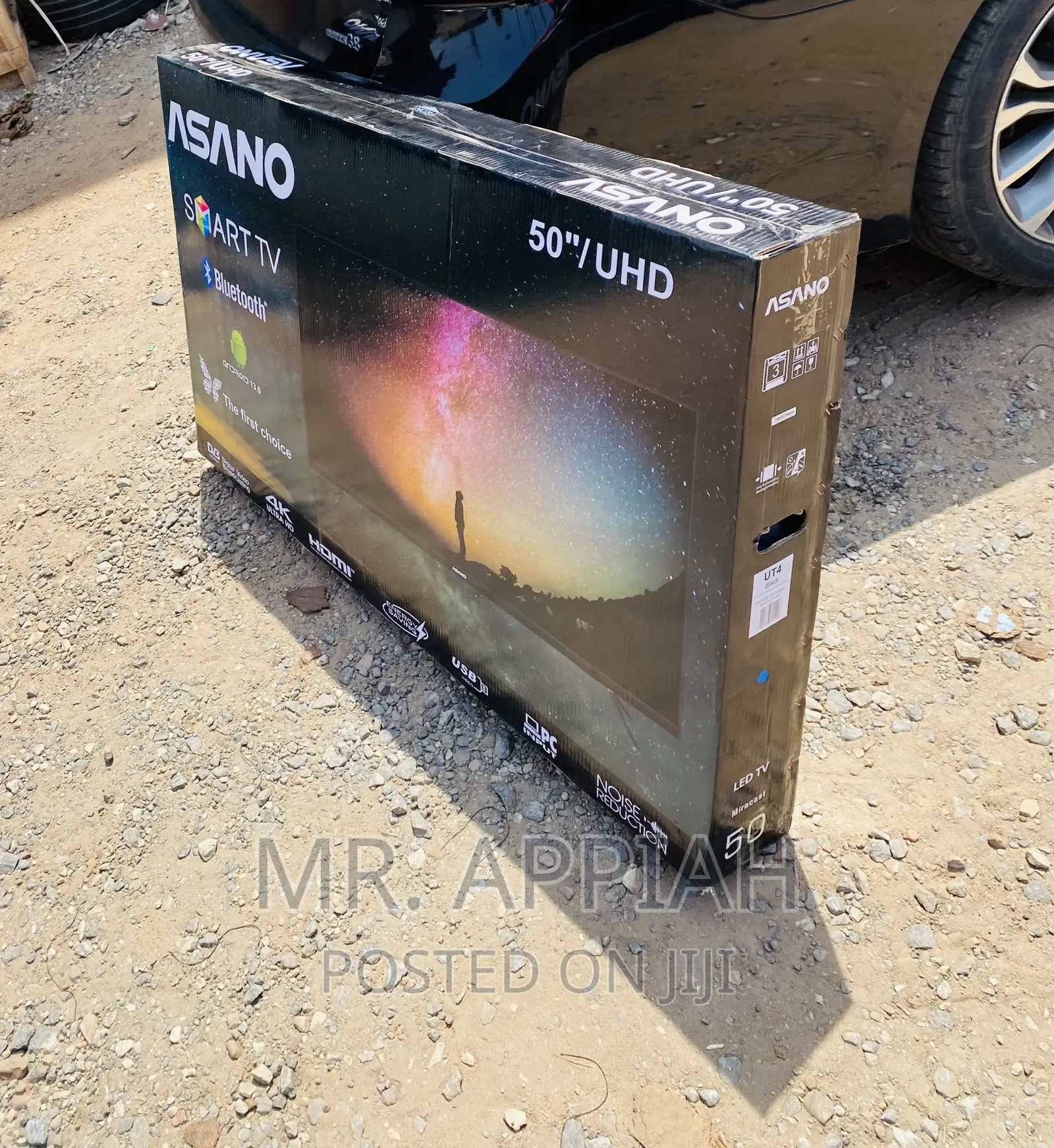 Shop Quality Asano 50 Inch Ultra HD Smart Tv,Black.