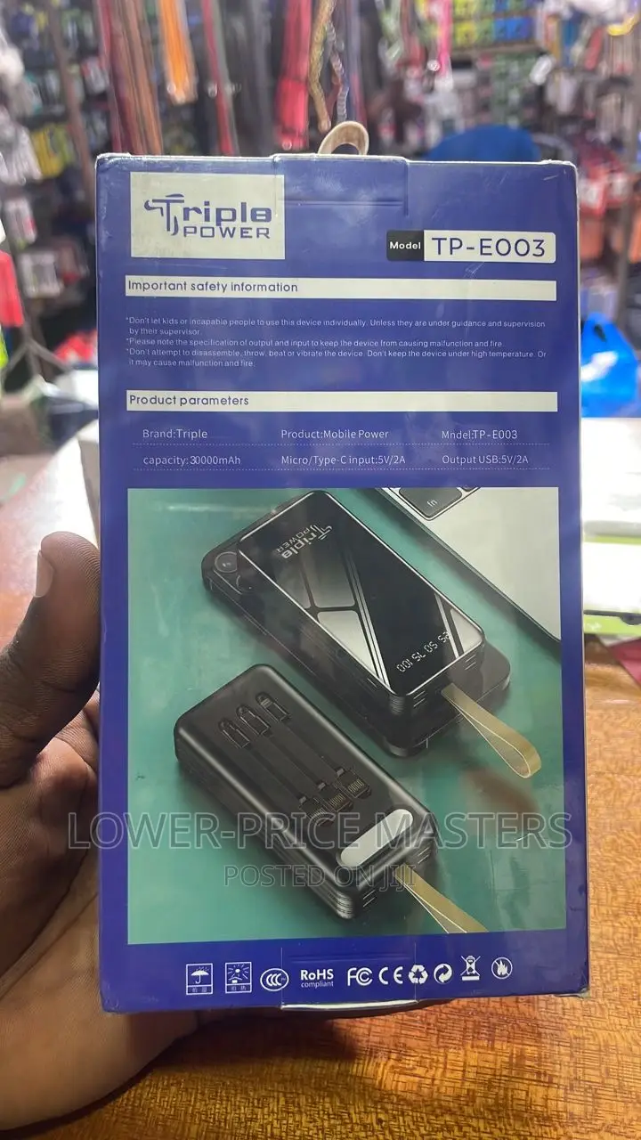 Original Triple Power Powerbank Tp-E003