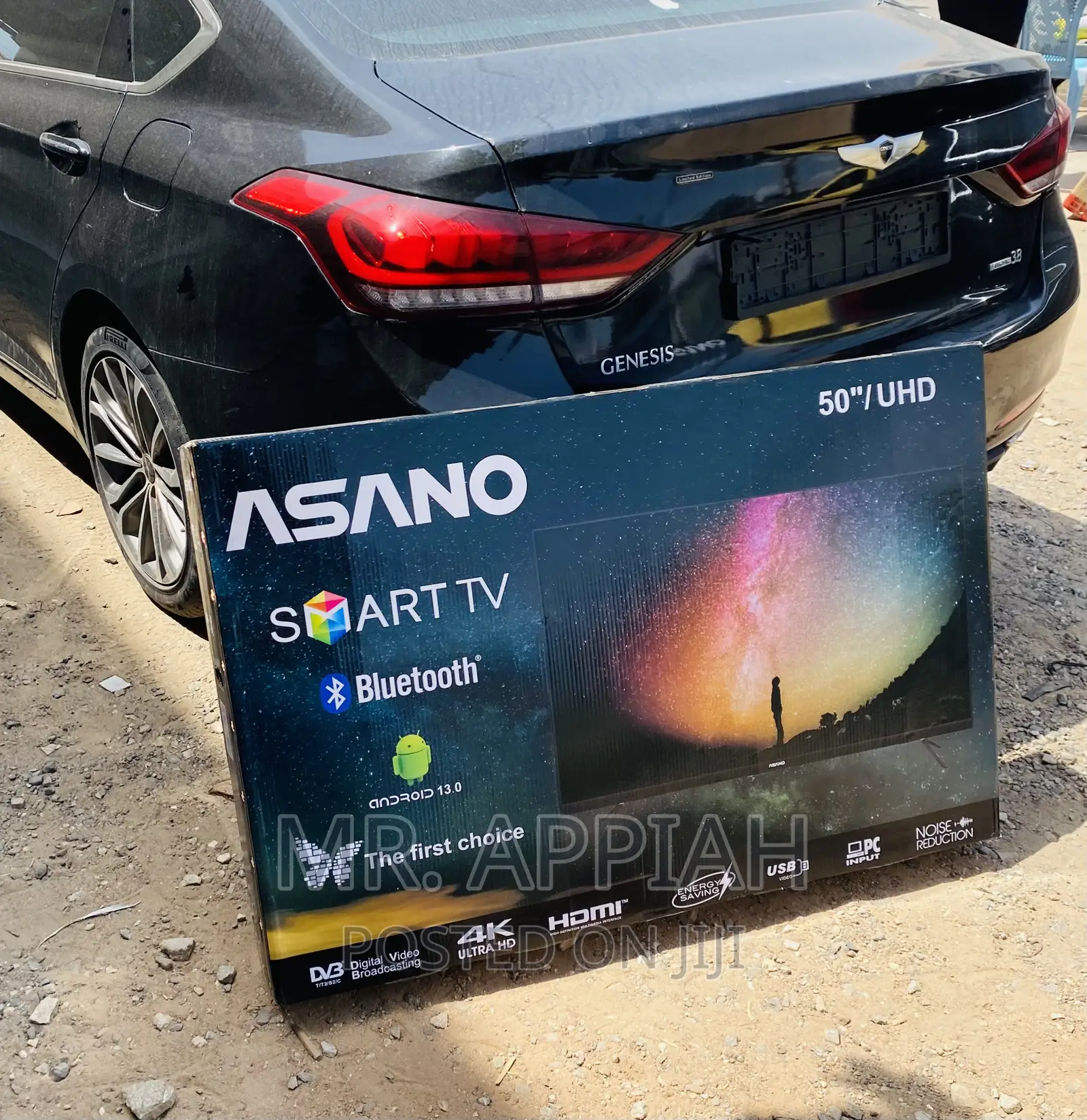 Buy Original Asano 50 Inch Ultra Hd Smart Led Tv,Black.