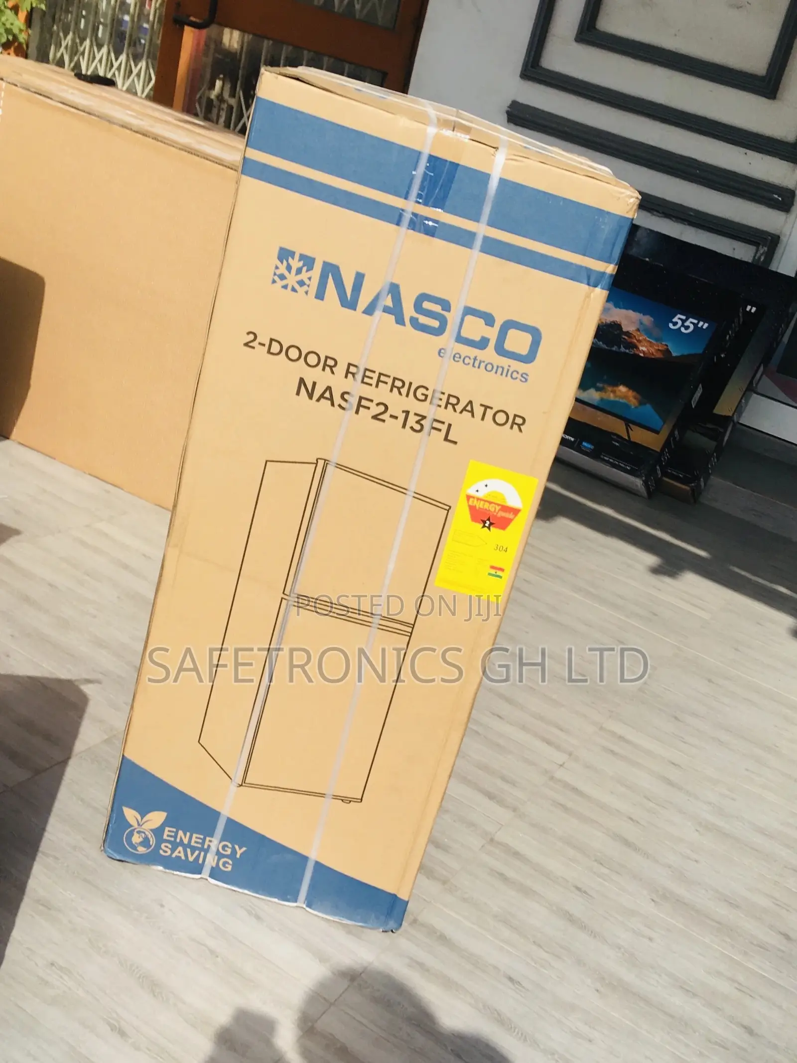Gray Nasco Topfreezer Doubledoor Nasf2-13fl Electric Fridge