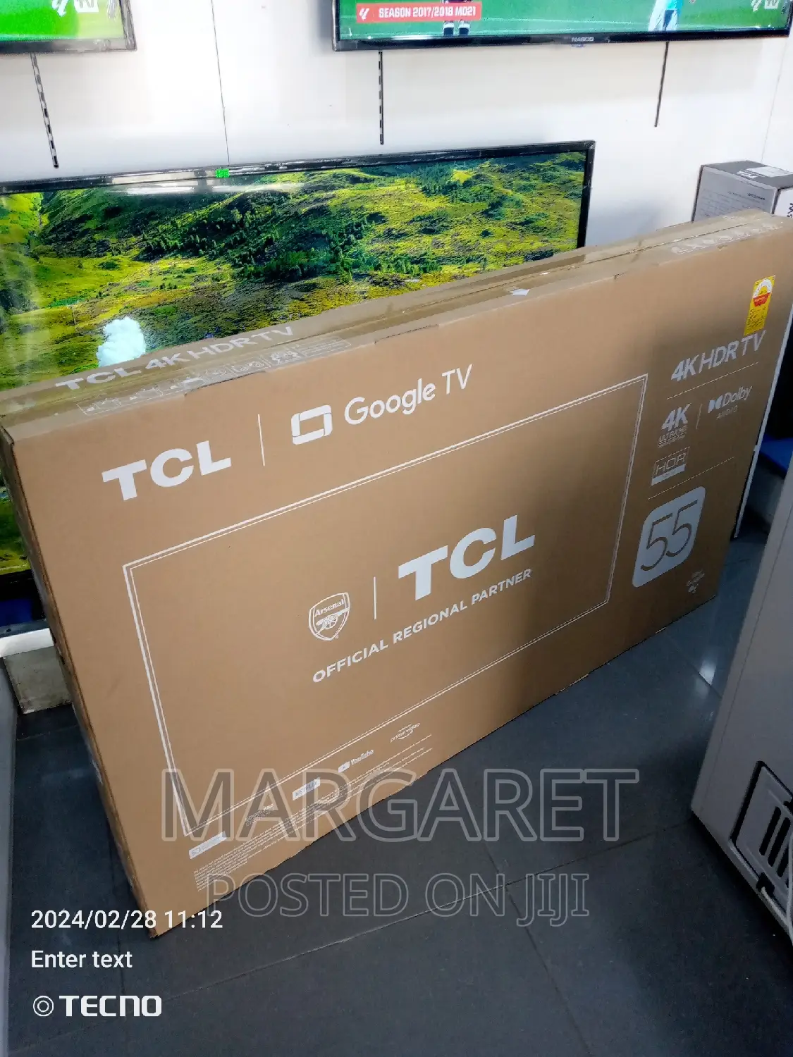 TCL 55 Inches Smart Uhd Digital Tv