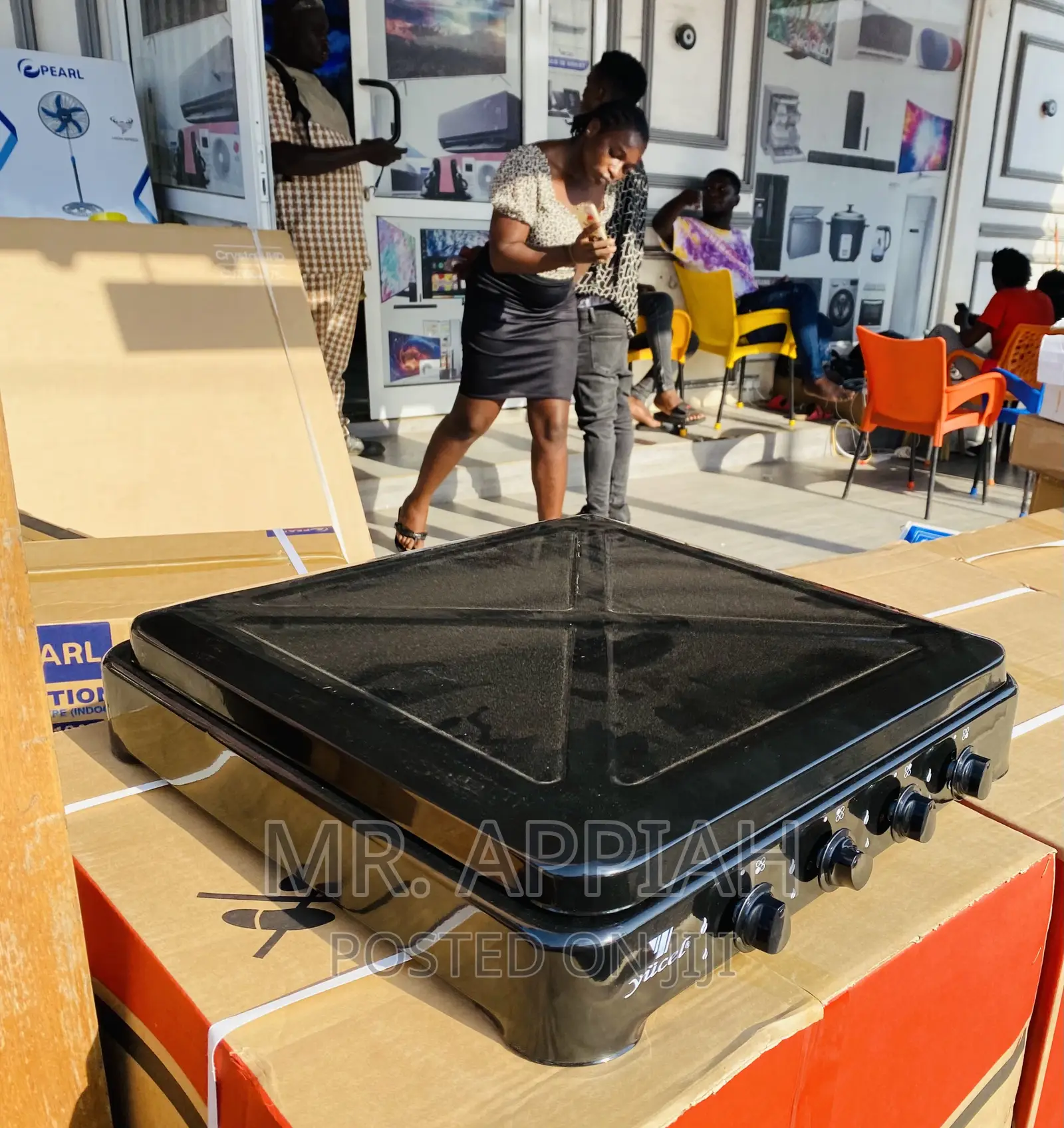 Authentic Yecul(Black) 4 Gas Table Top Cooker