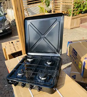 Long Lasting Yecul 4 Gas Table Top Burner(Black).