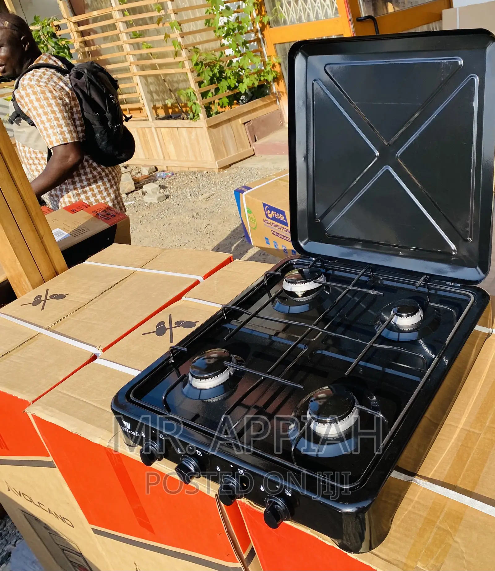 Affordable Yecul 4 Gas Table Top Burner(Black).