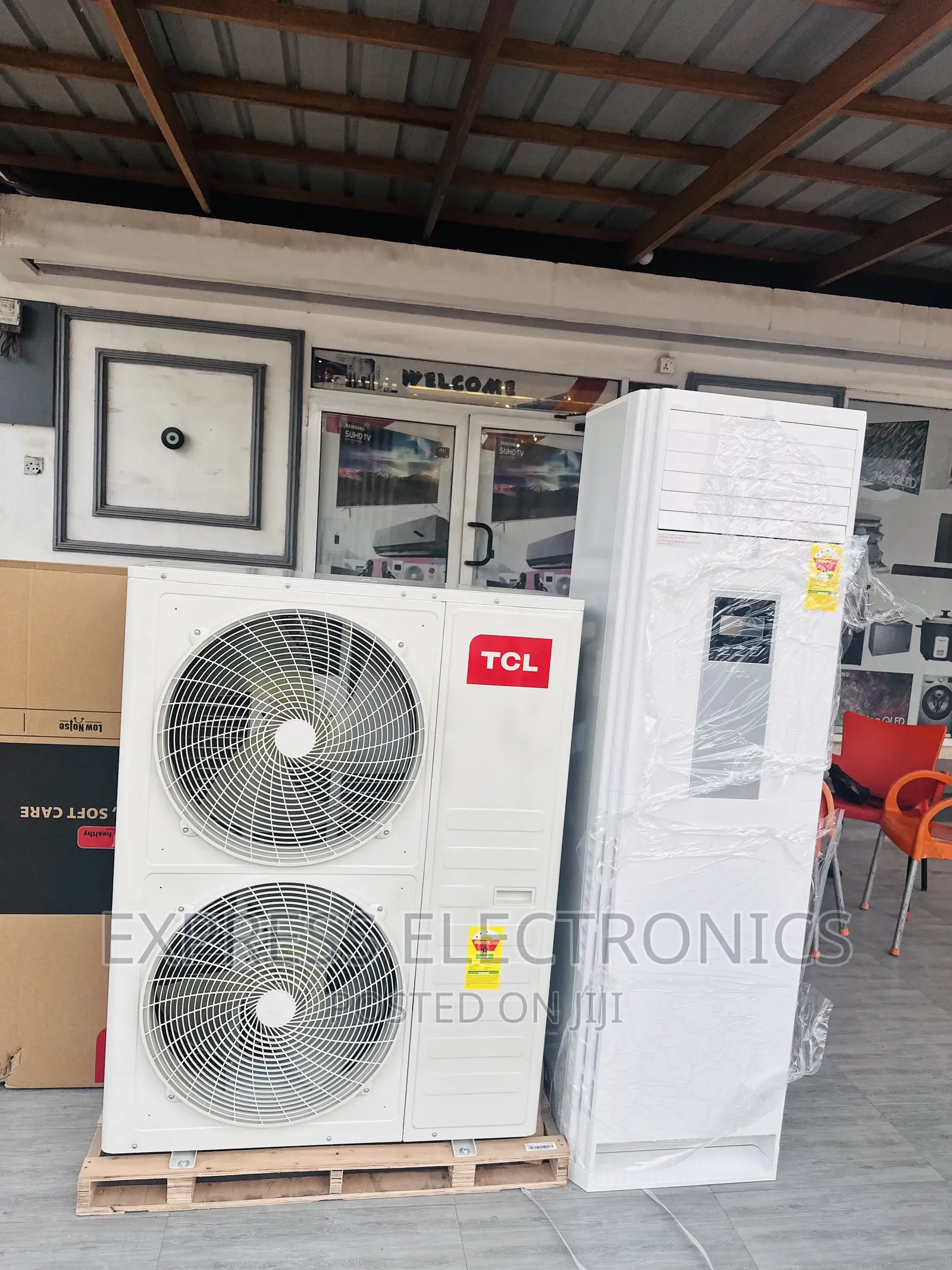 Double Door Motor 5hp Split R410 Floor Standing TCL 5hp