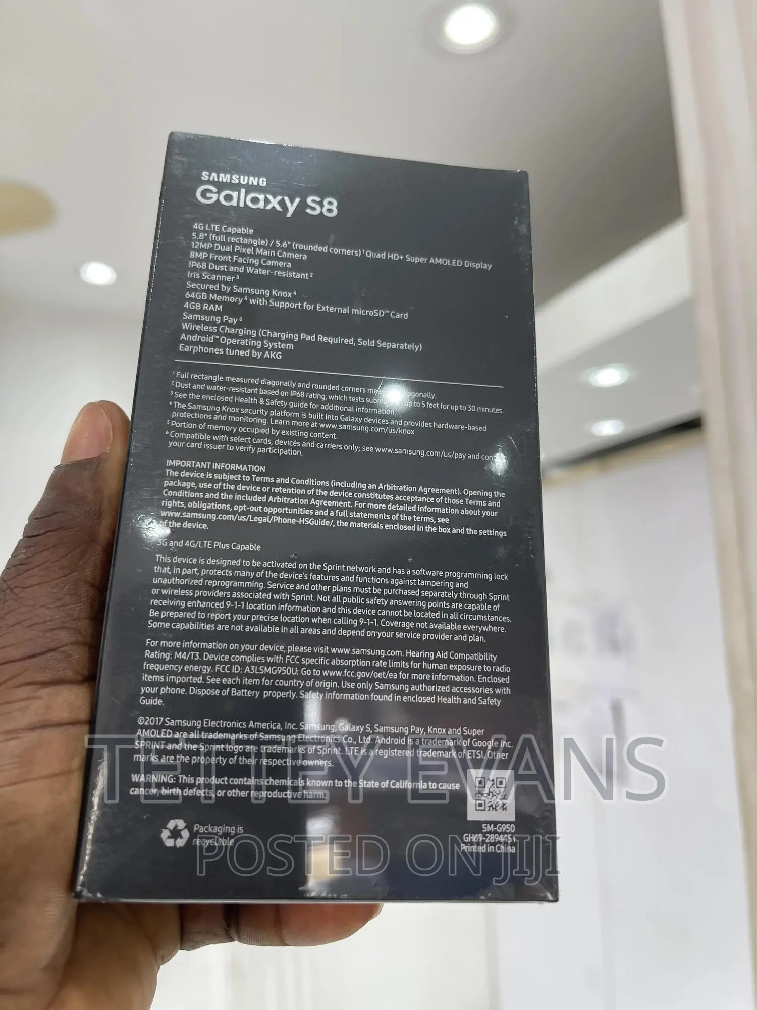 New Samsung Galaxy S8 64 GB Black