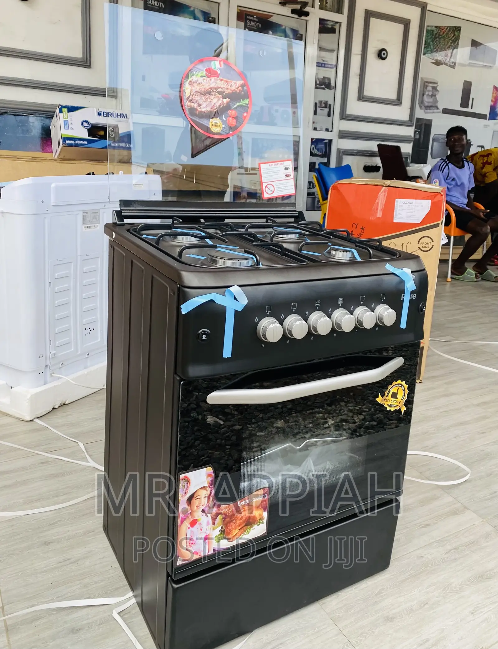 Quality Ferre 50x55 4gas(Black) Burner With Oven and Grill.