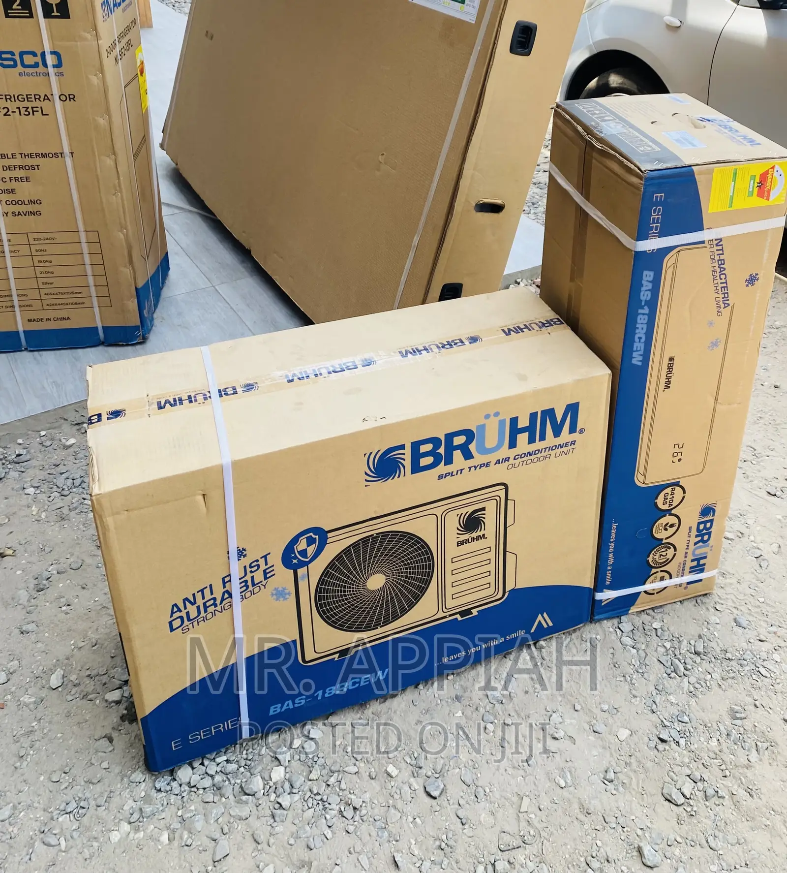 Extremely Cooling Bruhm 2.0hp Split Type Ac(White)R410.