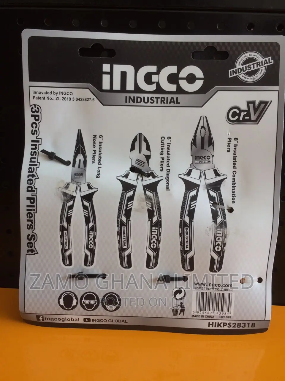 3 PCS Insulated Pliers Set # Hikps28318