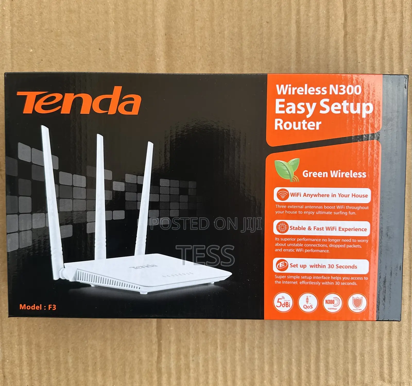 Tenda F3 Wireless N300 Broadband Router (Not a Sim Router)