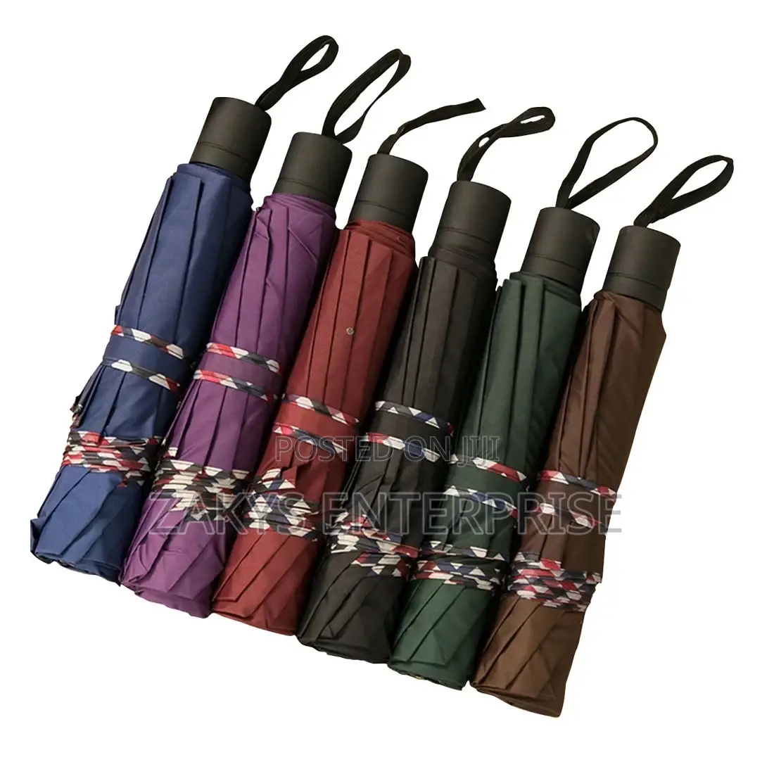 Plain Black Umbrellas
