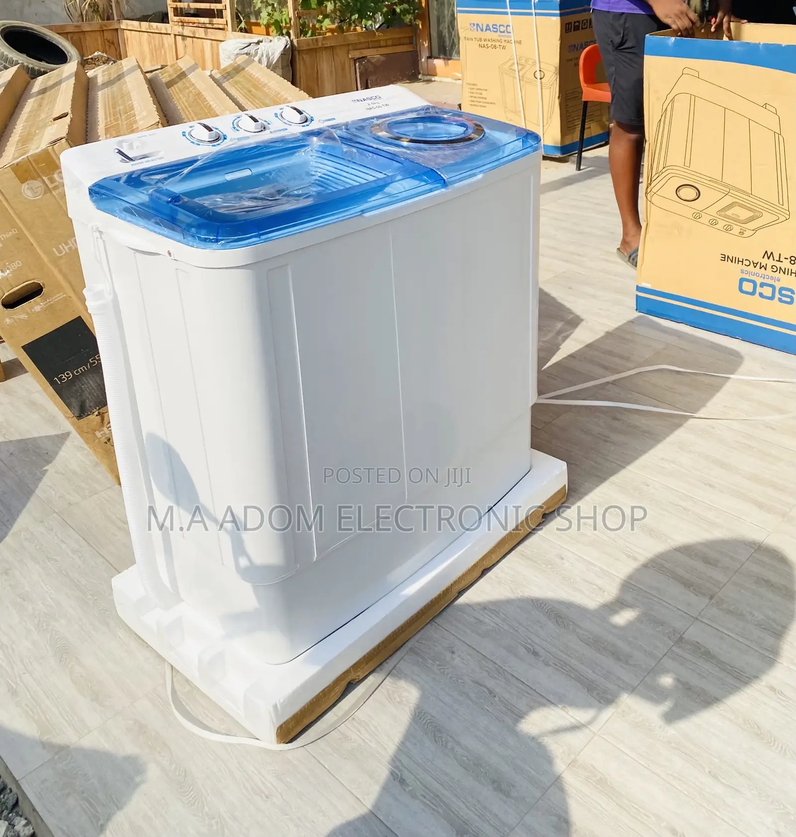 Latest Nasco 8kg Twin Tub Electric Washing Machine.