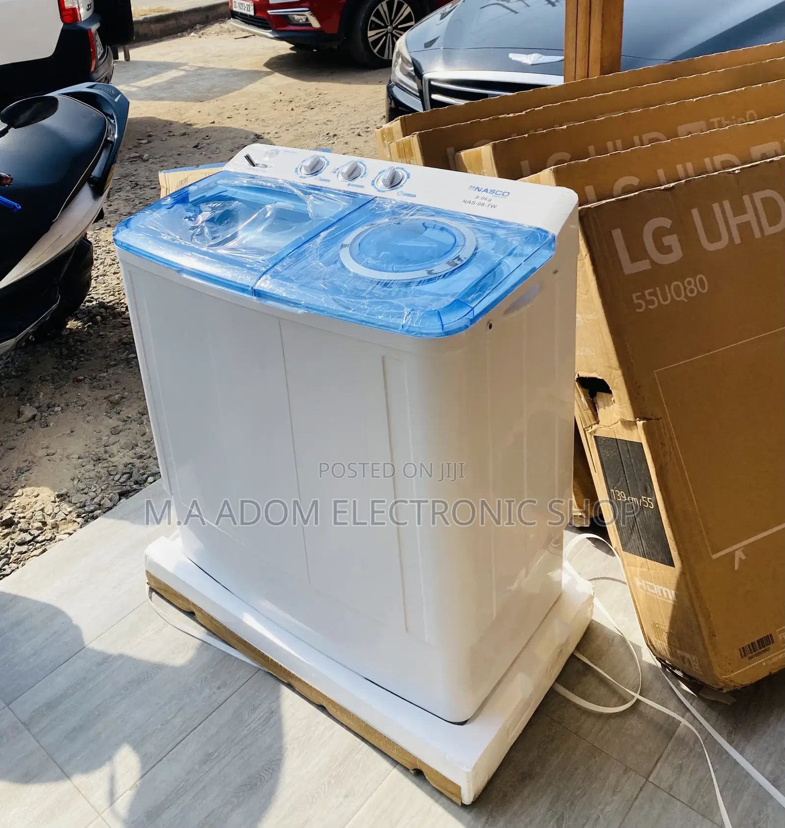 Nasco 8kg Semi-Automatic Twin Tub Washing Machine