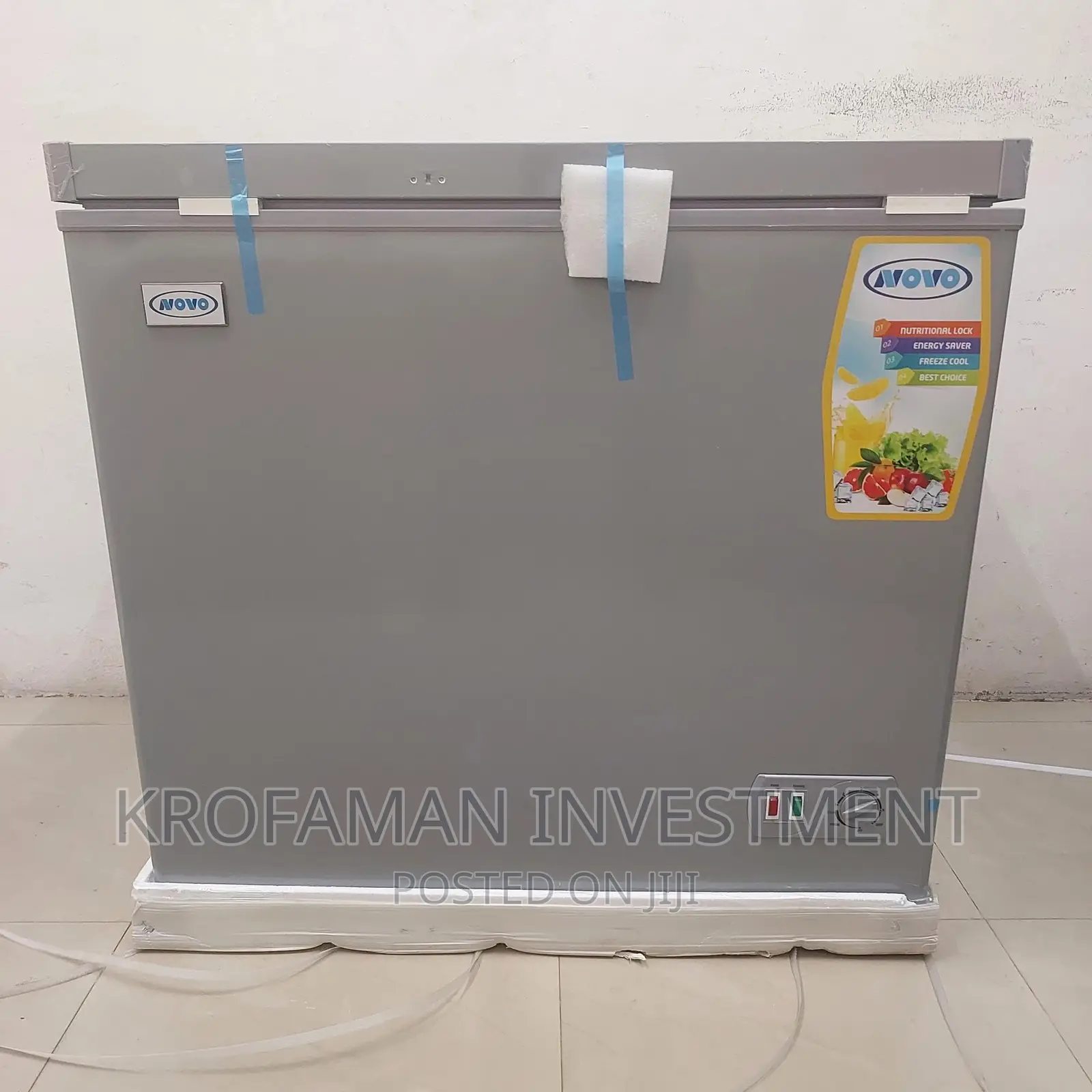 Novo Nv-158cf Chest Freezer 198litres