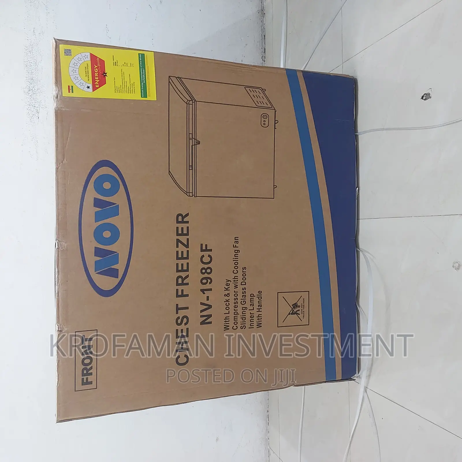Novo Nv-158cf Chest Freezer 198litres