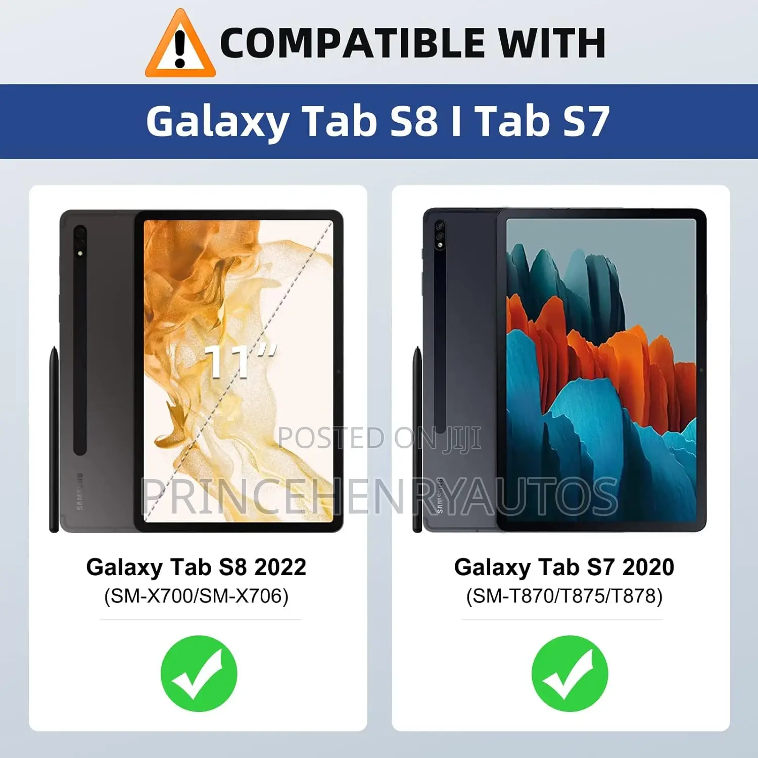 Moko Trifold Smart Case for TAB S8/S7 11" With S Pen Holder