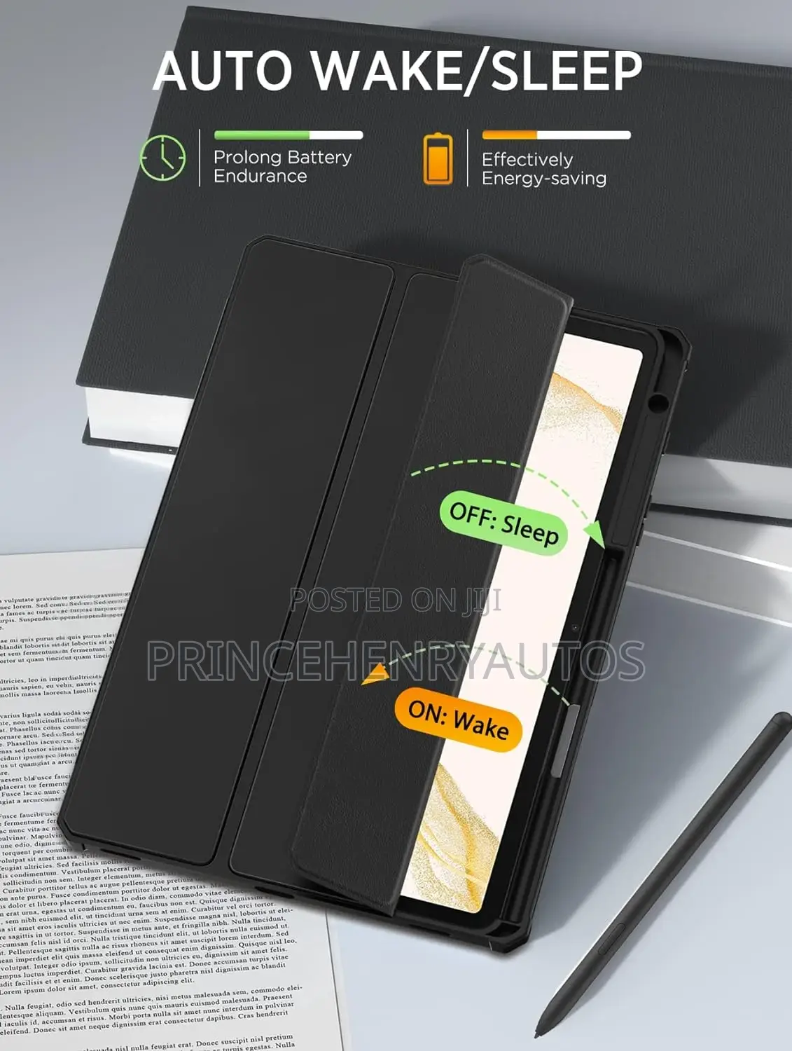 Moko Trifold Smart Case for TAB S8/S7 11" With S Pen Holder