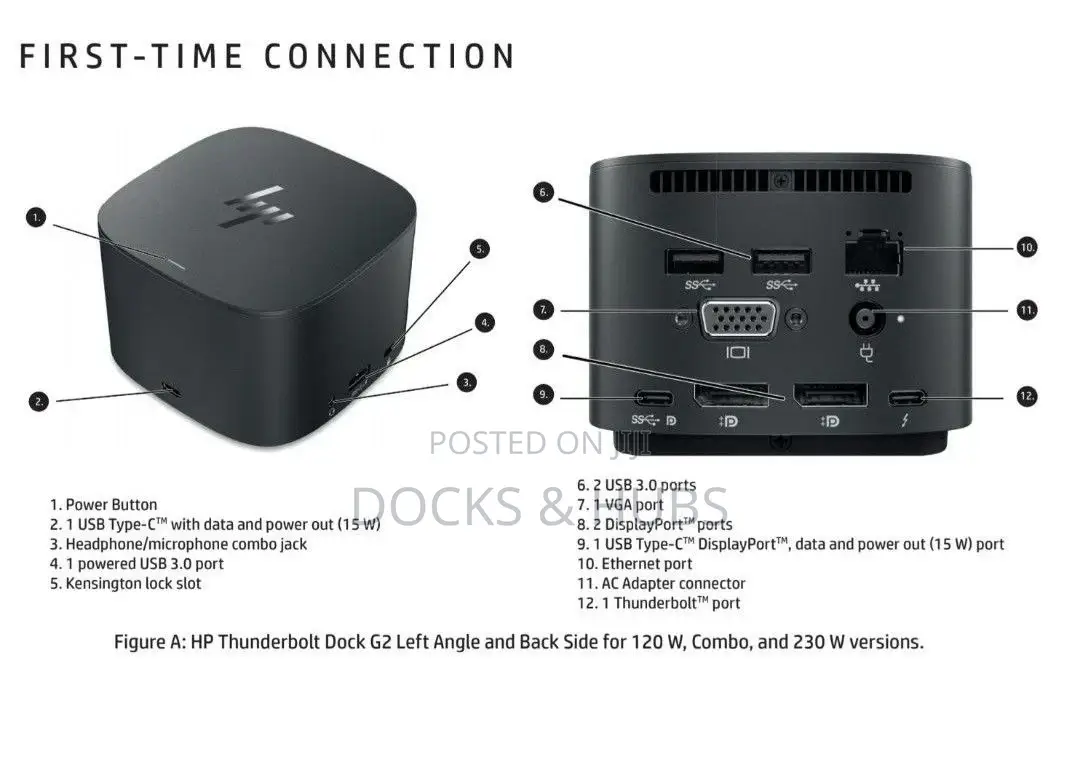 Hp Thunderbolt Dock G2 120w Docking Station - Universal