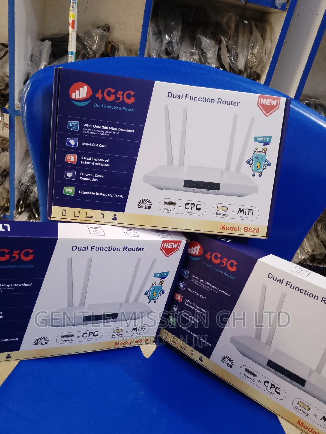 Rechargeable 5g/4g Dual Function Universal Router