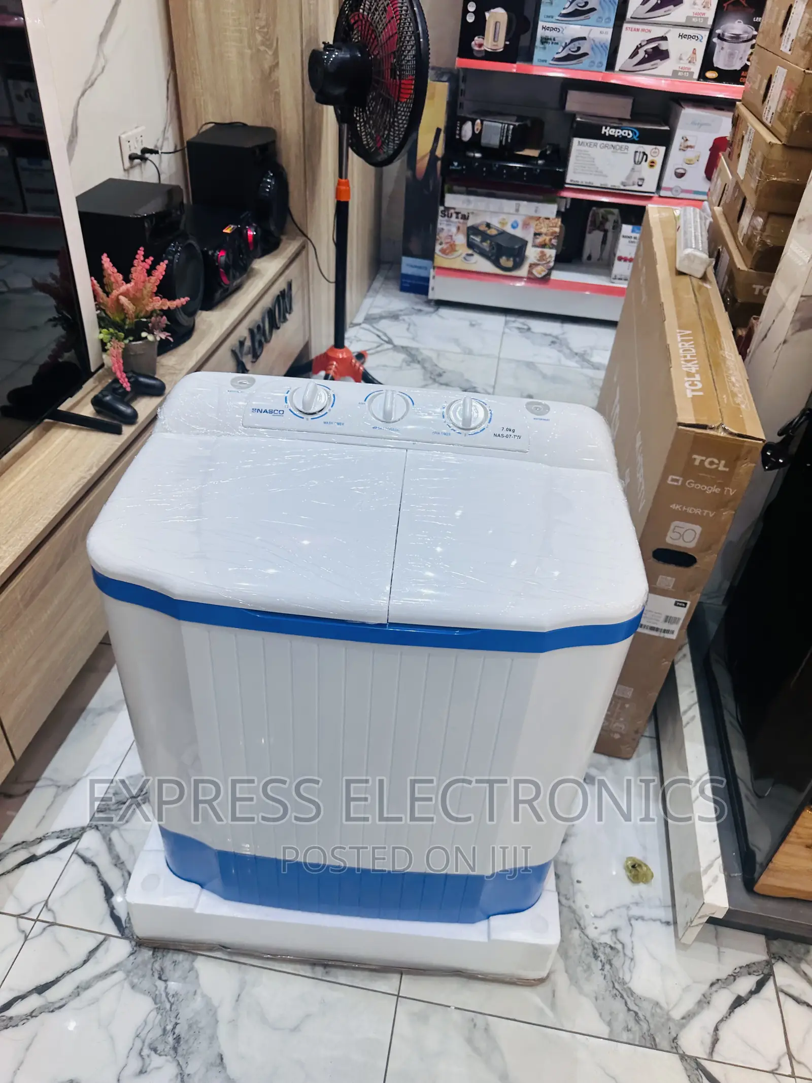 White Washing Machine 7kg Topload Twintub Strong 